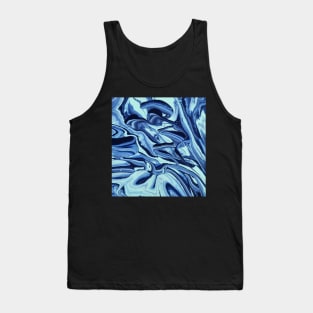 Brain Freeze - Abstract Acrylic Pour Painting Tank Top